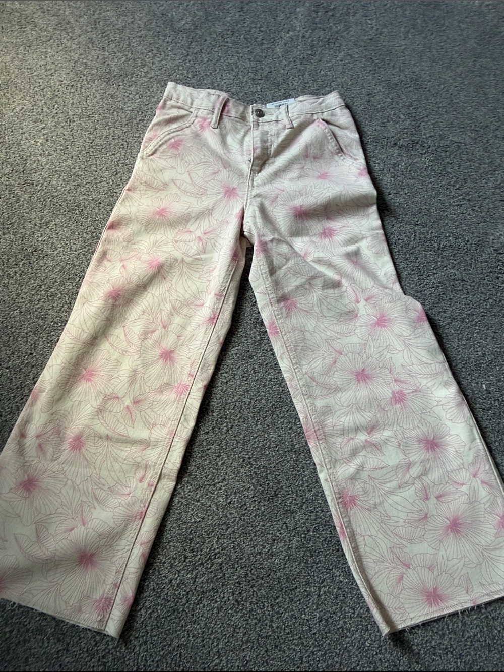 Epic Threads Pink Floral Wide-Leg Pants